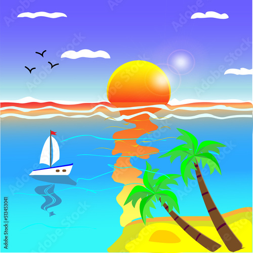 summer beach background