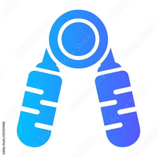 hand grip gradient icon