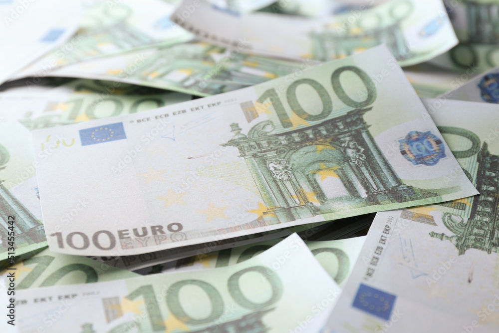 Euro banknotes as background, closeup. Money and finance Euro banknotes as background, closeup. Money and finance