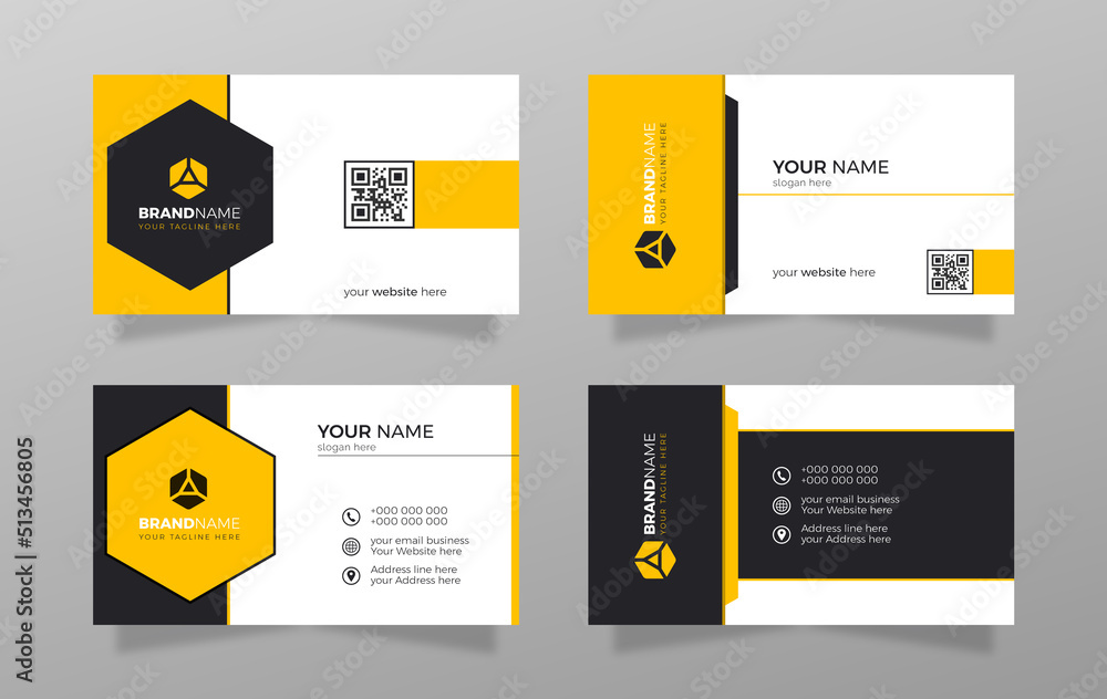 Modern business card template Modern business card template