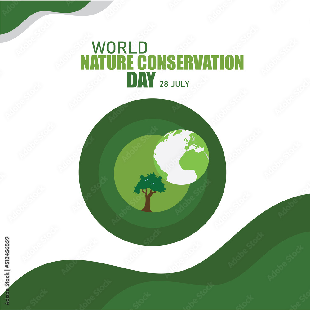 World Nature Conservation Day Vector. Good for World Nature Conservation Day. Simple and elegant design World Nature Conservation Day Vector. Good for World Nature Conservation Day. Simple and elegant design