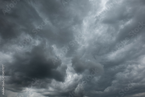 Fotografie, Obraz A dramatic dark storm cloudy sky or cloudscape