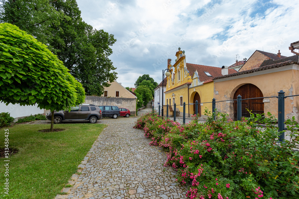 Street in the town of Bechyne, in southern Bohemia