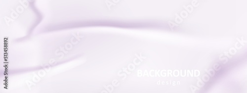 Glued trendy poster background. Wrinkled paper surface, wet glue effect with wrinkles, creased vector banner