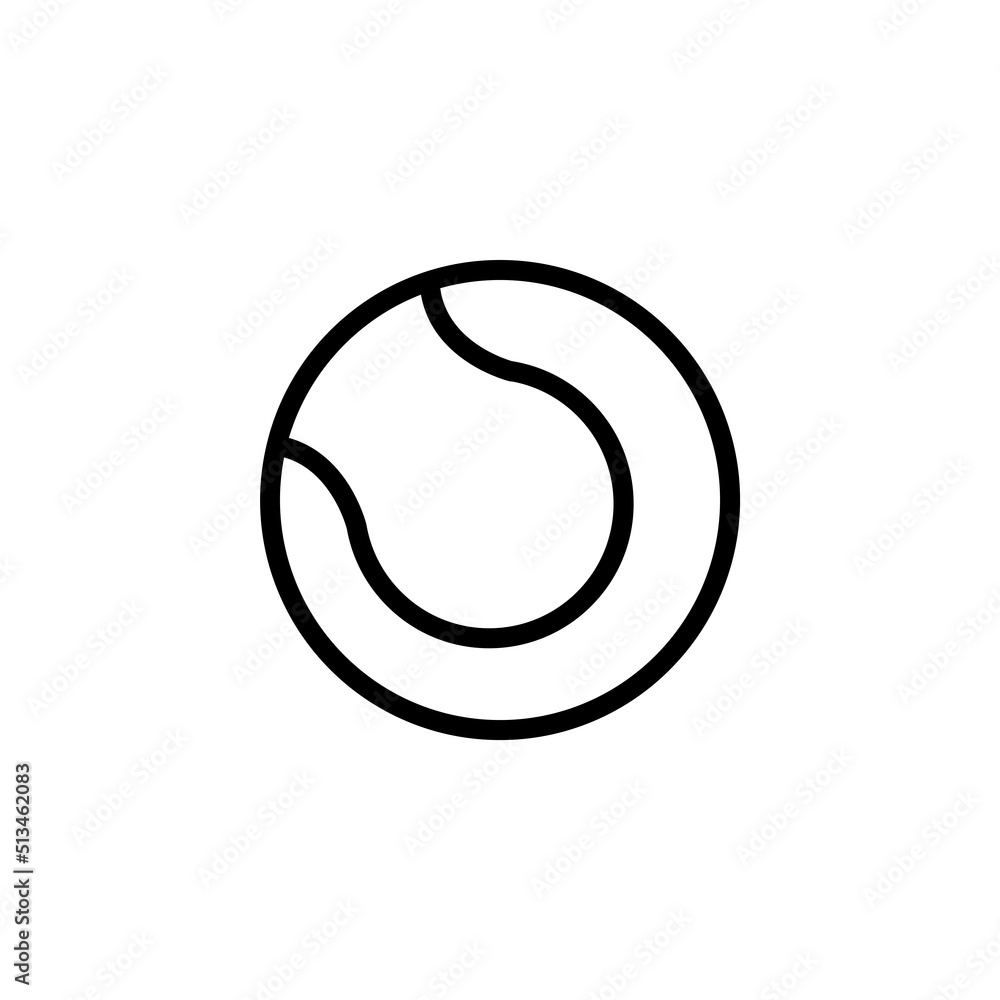 tennis ball icon flat style trendy stylist simple tennis ball icon flat style trendy stylist simple