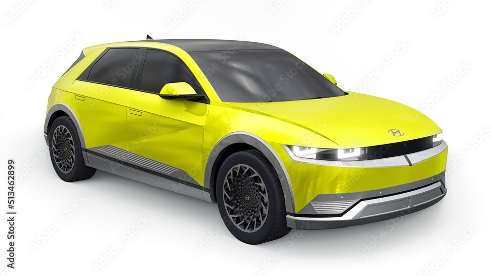 Chicago. USA. June 7, 2022. Hyundai Ioniq 5 2022. Ultra progressive ...