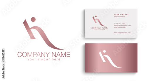 K letter monogram. Elegant luxury K logo. Calligraphic style. Vector design. Luxurious linear creative monogram.