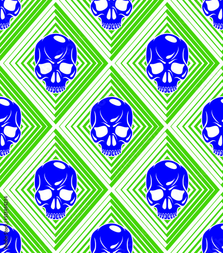 Seamless skulls background,...