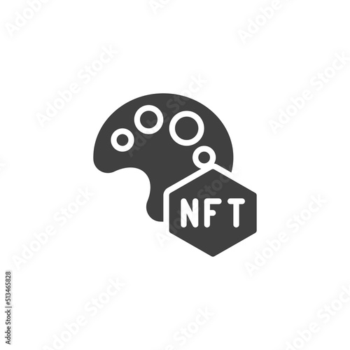 NFT art vector icon