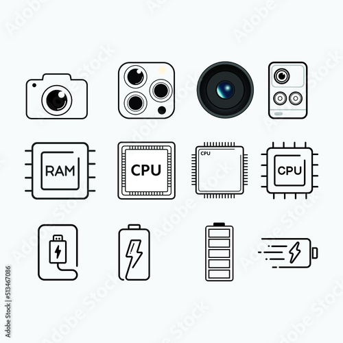 Icon Mobile Spec and icon Symbol