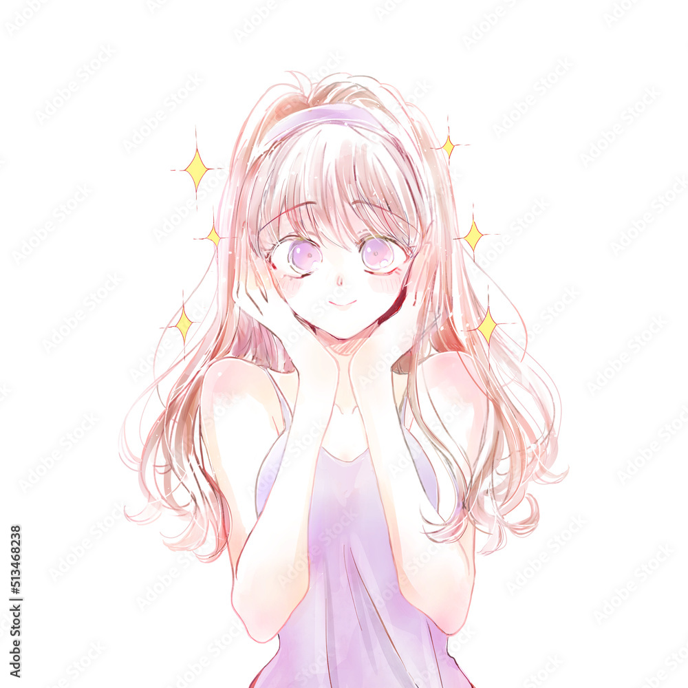 うっとりしている女性 うっとりしている女性