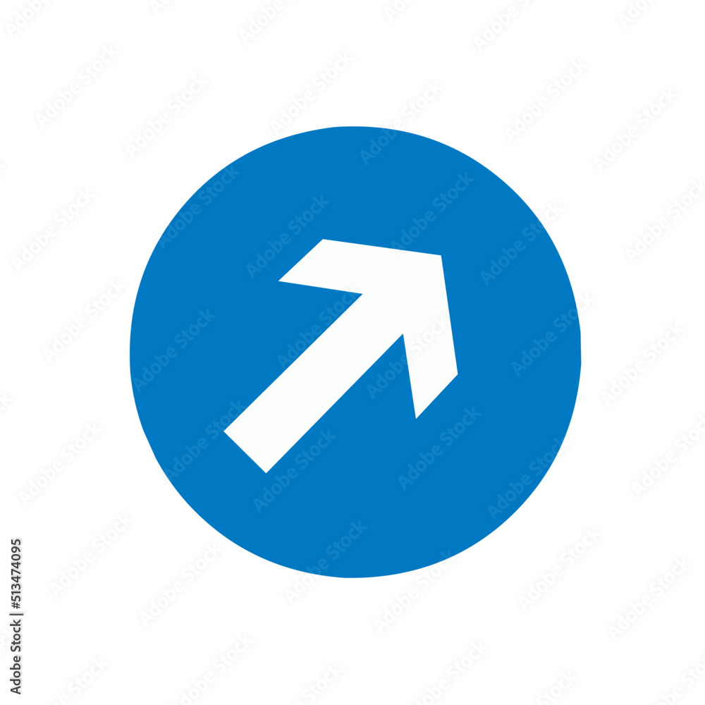 arrow to the top right with trendy design arrow to the top right with trendy design