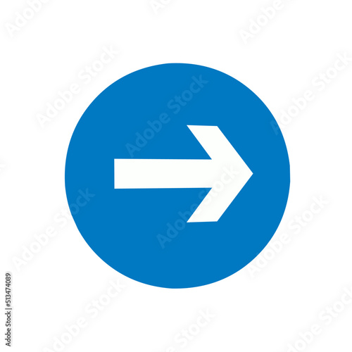 arrow right or next icon with trendy design