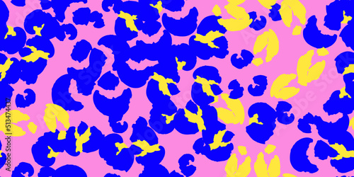 Leopard spots seamless pattern design