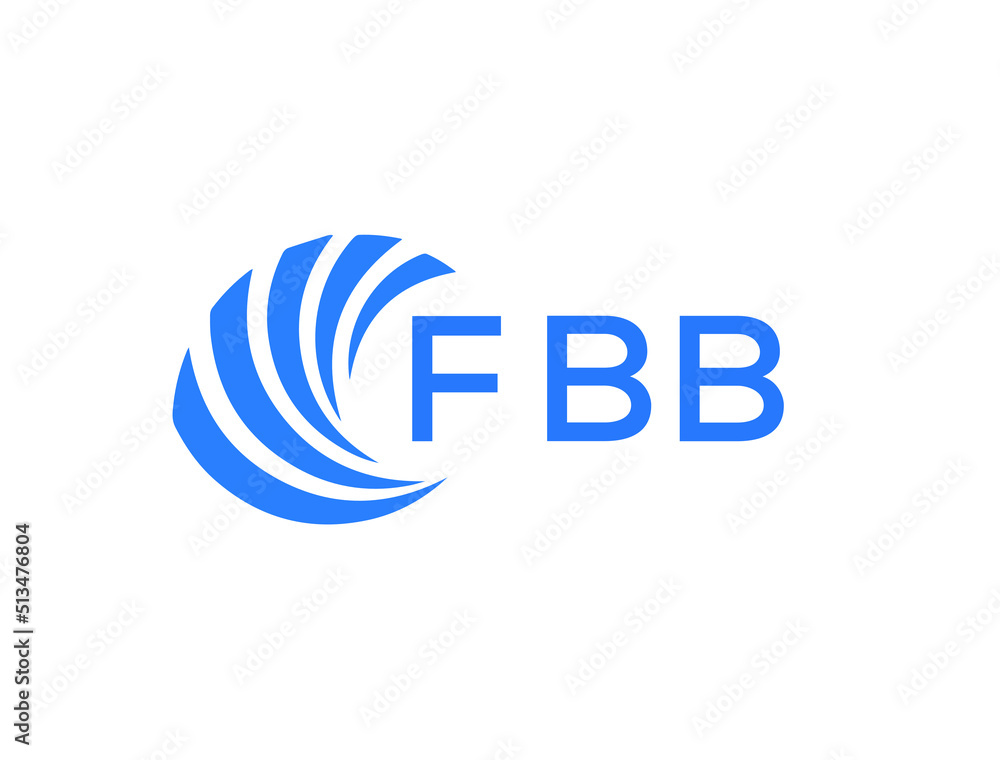 FBB Flat accounting logo design on white background. FBB creative ...