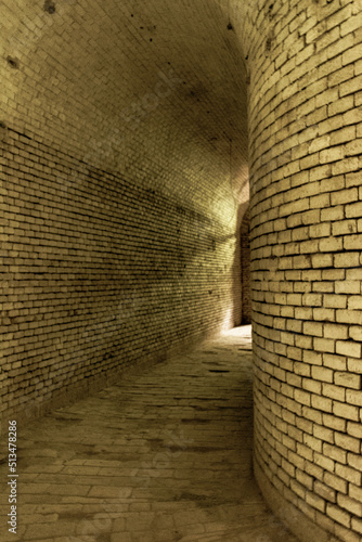 brick wall with sunlight