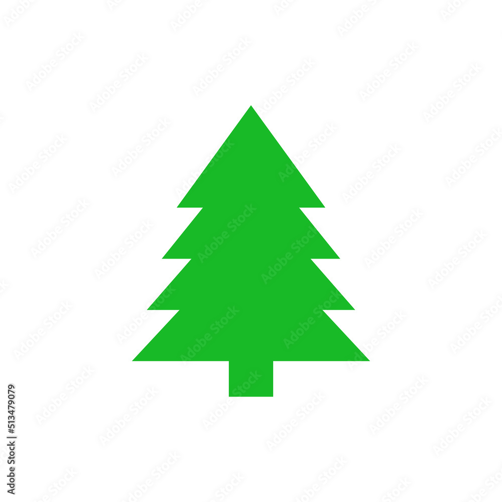 Christmass tree vector green icon Christmass tree vector green icon