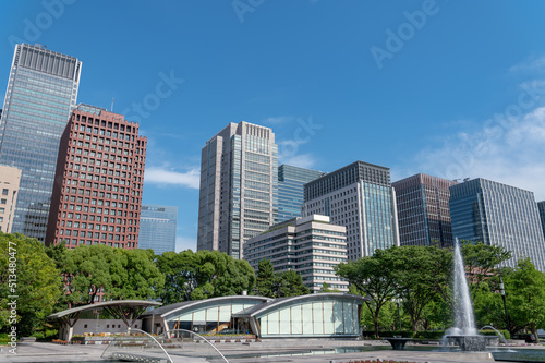 東京都千代田区丸の内から見た東京の都市景観
