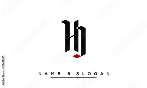 HJ,  JH,  H,  J   Abstract   Letters   Logo  Monogram photo