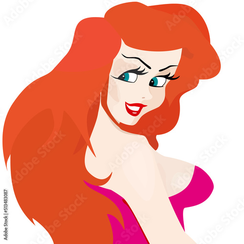 Sexy redhead lady