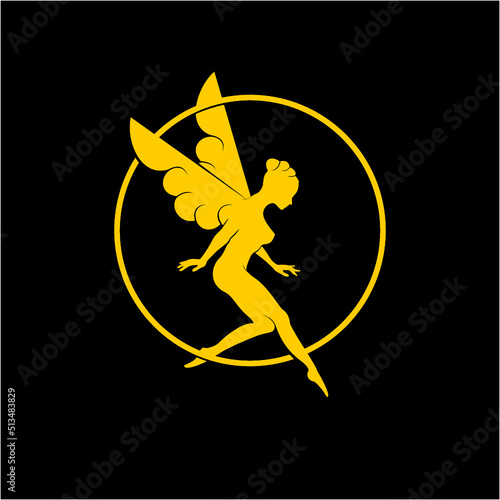 women firefly logo vector
