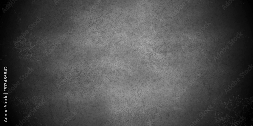 Dark Black and Gray concrete stone backdrop grunge texture wall background. Old wall texture cement dark black gray background abstract grey color design are light with white gradient background. Dark Black and Gray concrete stone backdrop grunge texture wall background. Old wall texture cement dark black gray background abstract grey color design are light with white gradient background.