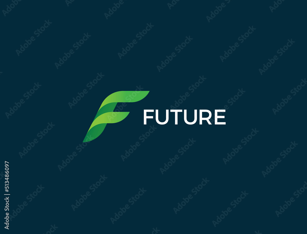 Letter F logo template. Unique modern creative logotype. Vector icon ...