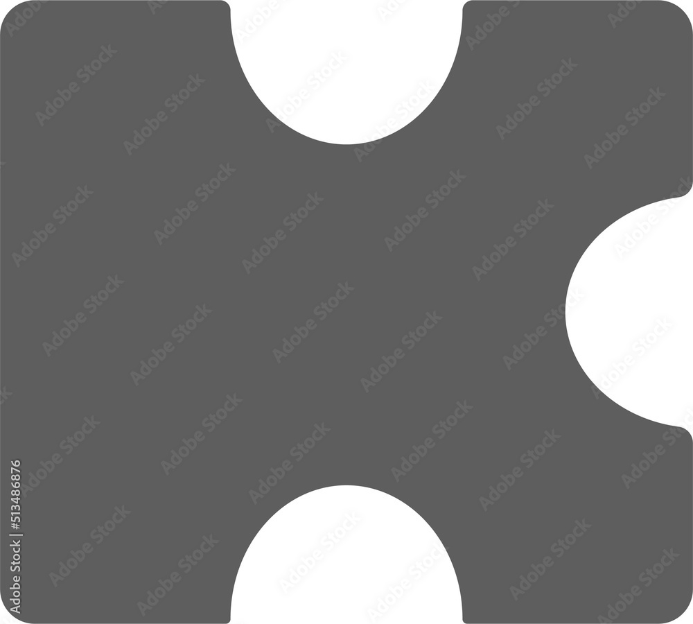 puzzle jigsaw illustration icon. Isolated puzzle object flat illustration jigsaw