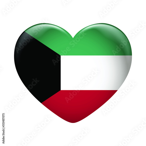 Kuwait flag icon isolated on white background. Kuwait flag. Flag icon glossy. Free Download Kuwait flag icon isolated on white background. Kuwait flag. Flag icon glossy. - GFXLoad