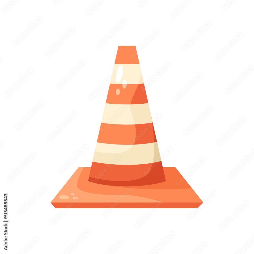 Vector illustration of a pit in asphalt fenced with a fence and a sign. Road works Vector illustration of a pit in asphalt fenced with a fence and a sign. Road works