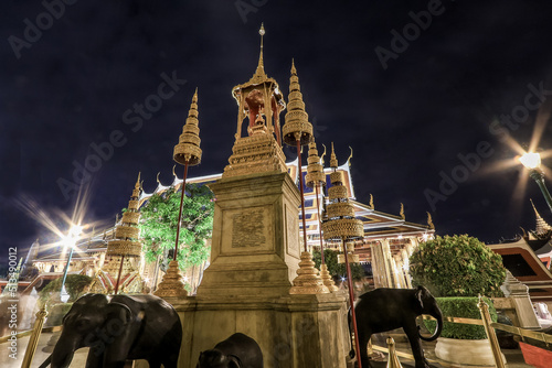 Bangkok,Thailand on December3,2020:Beautiful landscape of Wat Phra Kaew (Wat Phra Si Rattana Satsadaram). photo