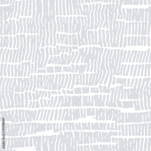 Vector contemporary seamless pattern with stripe hand drawn abstract shapes and geometric elements. Creative Mid Century minimalist bohemian contemporary design, print, poster, background