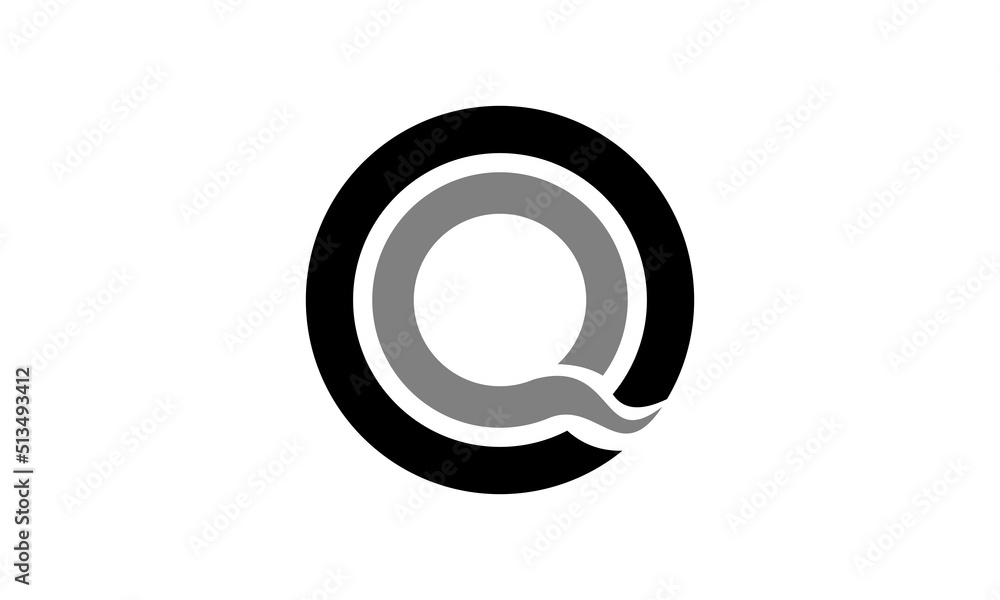 letter alphabet O&Q logo letter alphabet O&Q logo