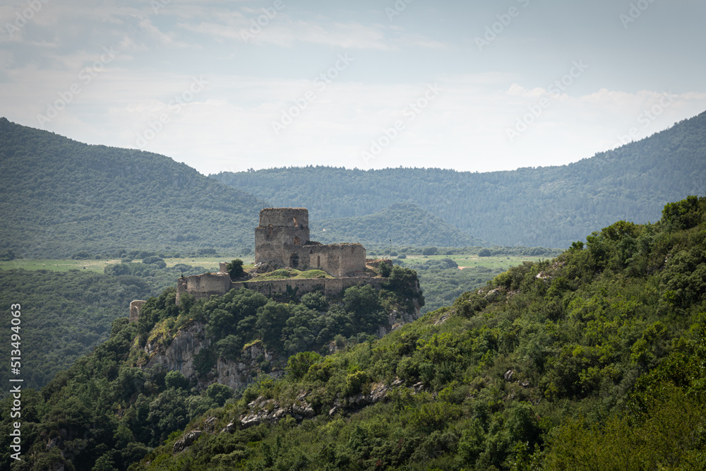 Castle of Lanos in Ocio village, Alava province in Spain Castle of Lanos in Ocio village, Alava province in Spain