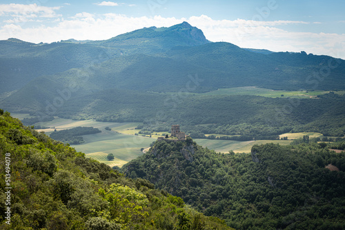 Castle of Lanos in Ocio village, Alava province in Spain photo
