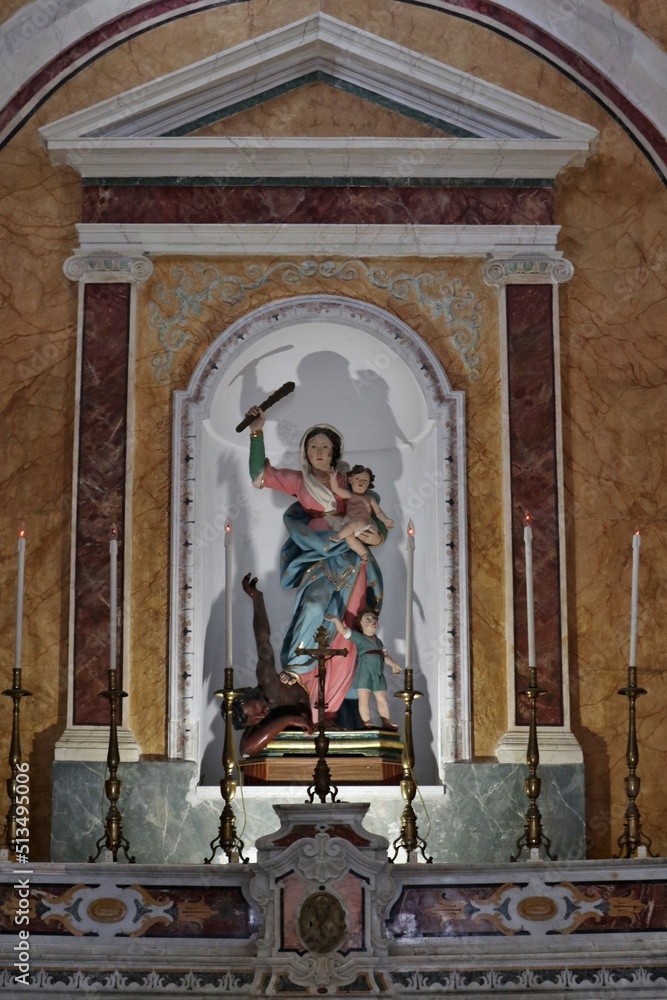 Forio - Statua della Madonna del Soccorso