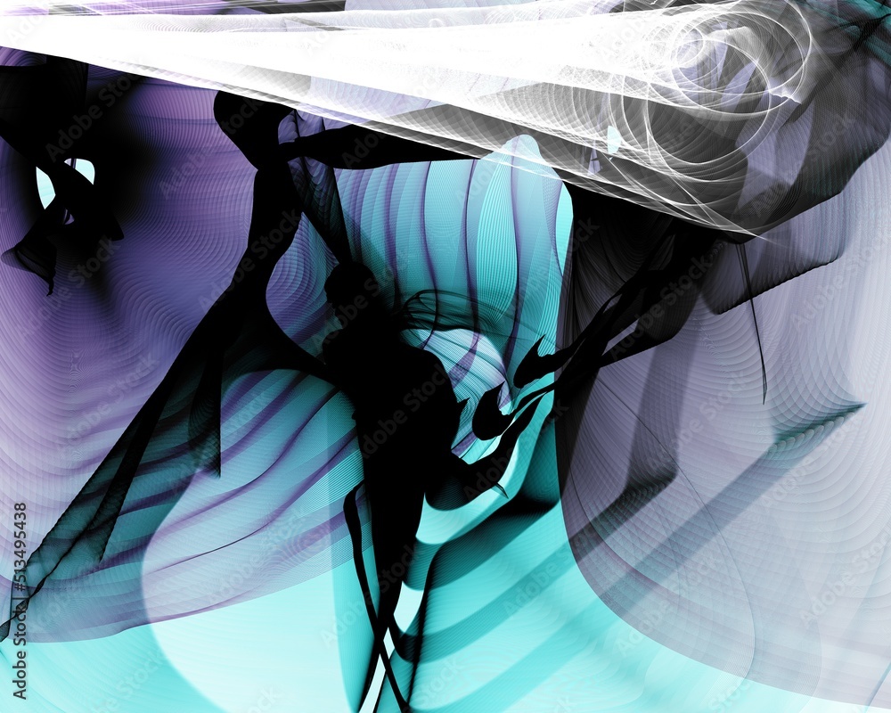 Creative wavy multi color background for banner design.
