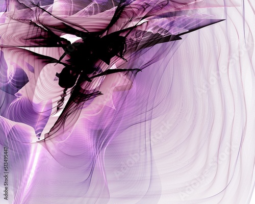 Obraz na płótnie Creative wavy multi color background for banner design. w salonie