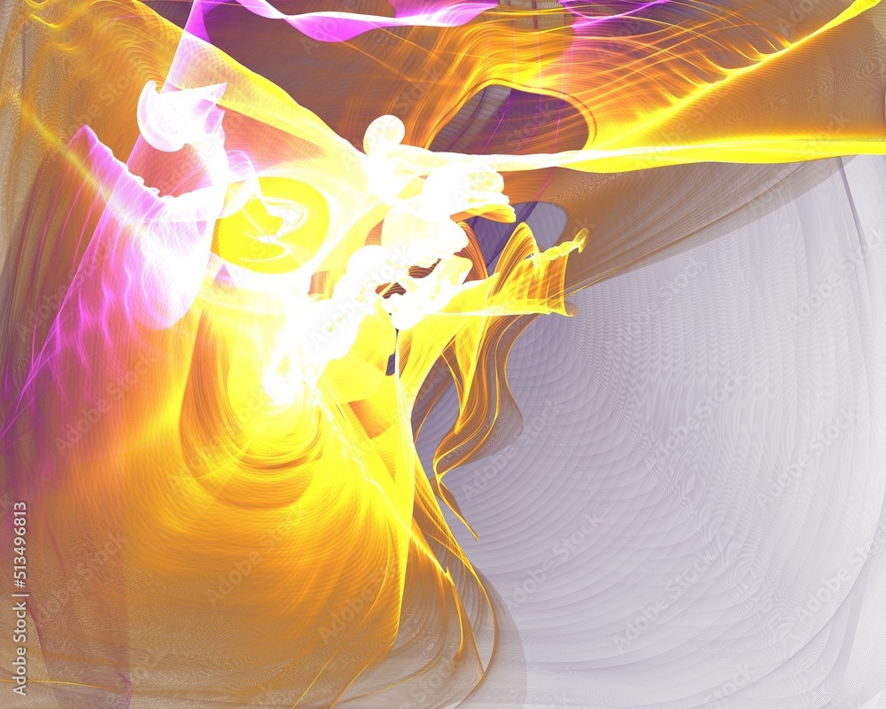 Creative wavy multi color background for banner design.