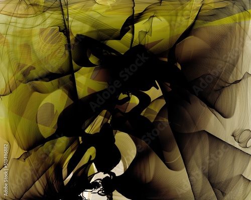 Obraz na płótnie Creative wavy multi color background for banner design. w salonie