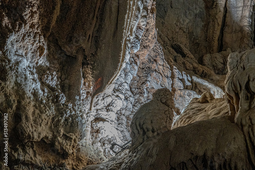 The Cave of the Lakes, located on the road Kalavrita-Kleitoria at 827 m ASL, Achaea region, Peloponnese peninsula, West Greece, Greece.