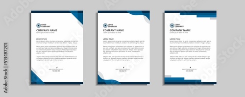 modern corporate letterhead template design