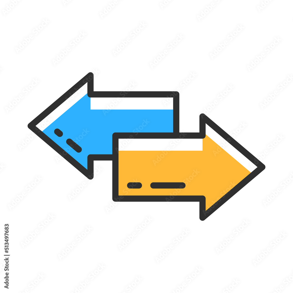 Business arrow icon. Vector illustration concept Business arrow icon. Vector illustration concept