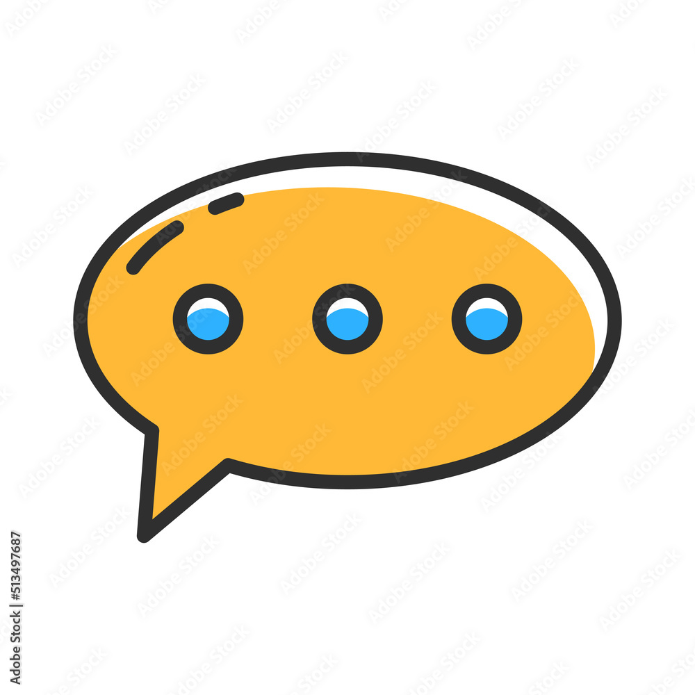 Bubble speech outline icon. Vector illustration. Bubble speech outline icon. Vector illustration.