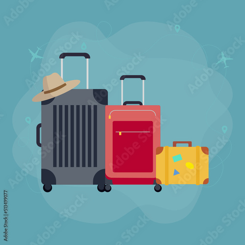 Illustration of a Luggage Vector
