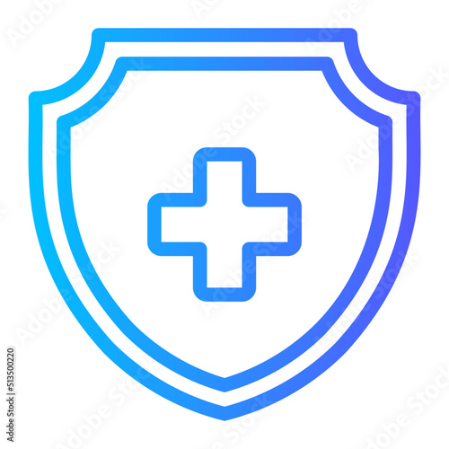 medical insurance gradient icon