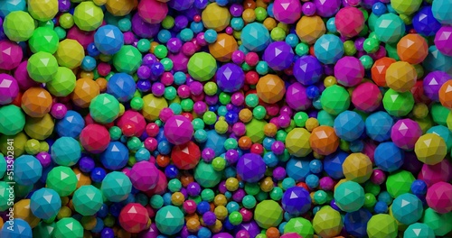 background of stone spheres made in 3D