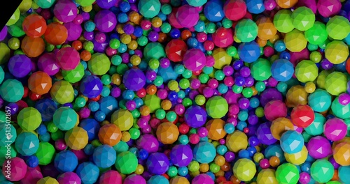 background of stone spheres made in 3D