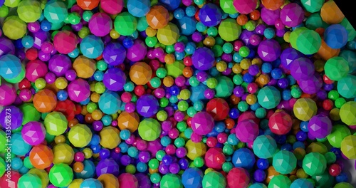 background of stone spheres made in 3D