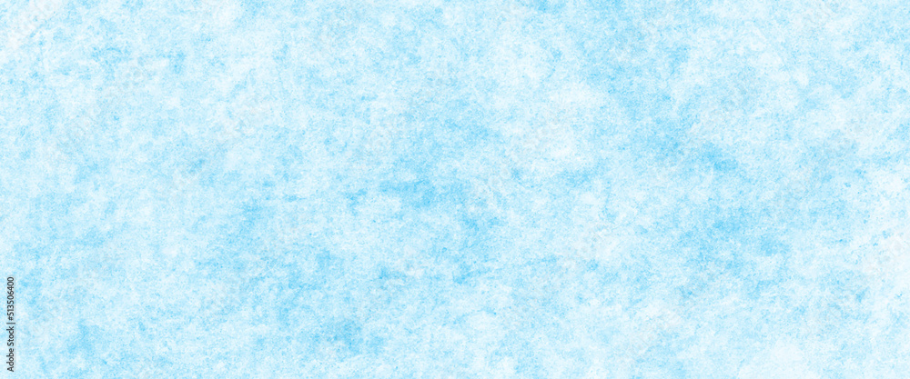 White and blue color frozen ice surface design abstract background. blue and white watercolor paint splash or blotch background with fringe bleed wash and bloom design.	